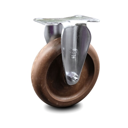 Service Caster 5 Inch High Temp Glass Filled Nylon Wheel Rigid Top Plate Caster SCC-20R514-GFNSHT-TP3